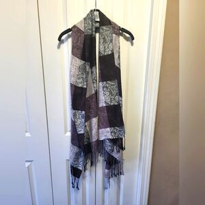TUCCI Cashmere/Silk Blend Earthtone Scarf Shawl